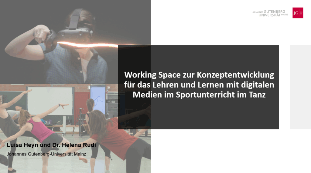 Titelbild-Workshop: Working-Space zur Konzeptentwicklung für das Lehren und Lernen mit digitalen Medien im Sportunterricht im Tanz